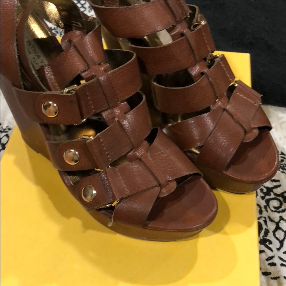 Cynthia Vincent for target whiskey wedge sandals 7